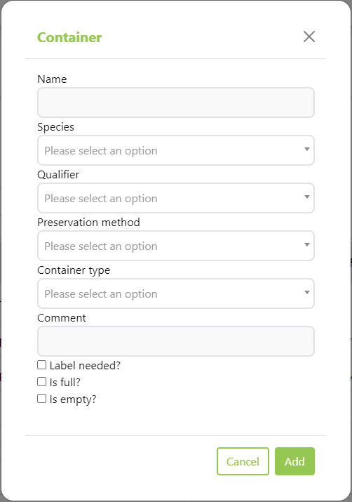 Create Container