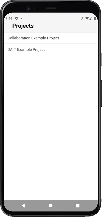 Projects Screen