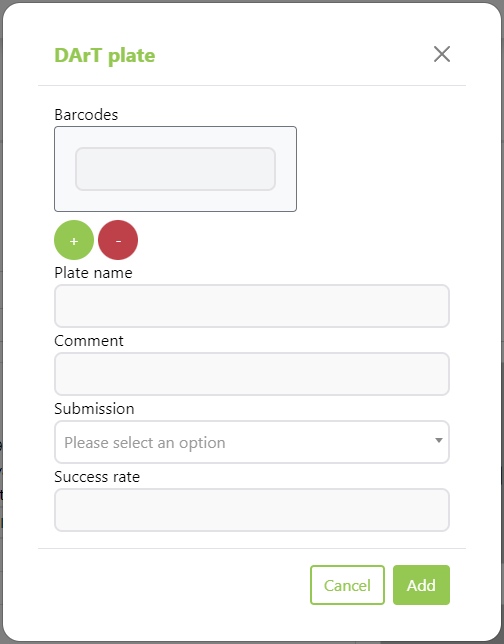 Create a New Plate