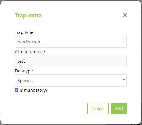 Create Extra Trap Attribute